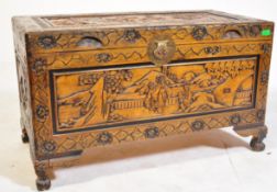 MID 20TH CENTURY CHINESE ORIENTAL HARDWOOD TRUNK