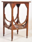 19TH CENTURY SIDE TABLE IN THE MANNER OF LIBERTYS OF LONDON