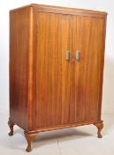 1930S ART DECO MAHOGANY TALLBOY CABINET