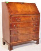 REGENCY REVIVAL MAHOGANY BUREAU BOOKCASE