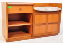 NATHAN - SQUARES - RETRO VINTAGE TEAK TELEPHONE TABLE