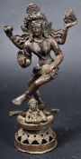 19TH CENTURY INDIAN HINDU BRONZE SHIVA NATARAJA FIGURE