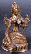 19TH CENTURY CHINESE TIBETAN BRONZE FIGURINE