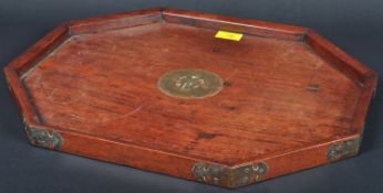 19TH CENTURY CHINESE HARDWOOD SERVING TRAY