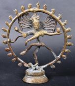 19TH CENTURY INDIAN HINDU BRONZE SHIVA NATARAJA FIGURE