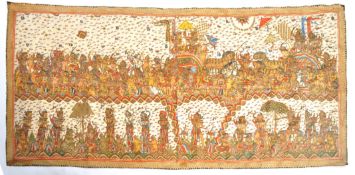 LARGE JAVANESE PAINTED NARATIVE CLOTH