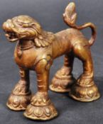 BELIEVED 17TH CENTURY CHINESE BRONZE FO DOG FIGURINE
