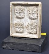 19TH CENTURY CHINESE / THAI FOUR SECTION STONE PANEL