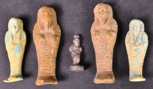 COLLECTION OF EGYPTIAN SHABTI MUMMY FIGURINES