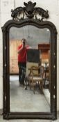 LARGE 19TH CENTURY VICTORIAN OVERMANTEL MIRROR