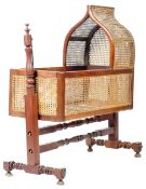 19TH CENTURY WILLIAM IV GOTHIC CHILDS ROCKING CRIB
