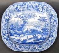 GEORGE III SWANSEA POTTERY LADIES OF LLANGOLLEN PLATTER