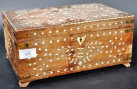 19TH CENTURY INDIAN SANDALWOOD IVORY BOX