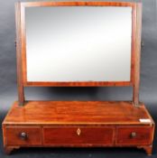 19TH CENTURY REGENCY MAHOGANY DRESSING TABLE MIRROR