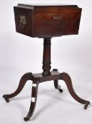 EARLY 19TH CENTURY SCOTTISH MAHOGANY TEAPOY