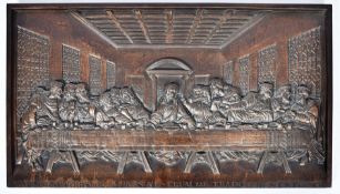 19TH CENTURY VICTORIAN COALBROOKDALE LAST SUPPER PLAQUE