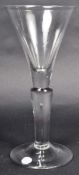 18TH CENTURY QUEEN ANNE BALUSTER WINE DRINKING GLASS