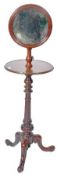 19TH CENTURY WILLIAM IV MAHOGANY BACHELORS SHAVING STAND