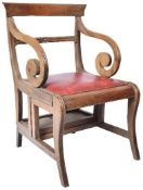 EARLY 20TH CENTURY METAMORPHIC FOLDING LIBRARY CHAIR