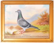 ANDREW BEER - PERSEVERANCE - OIL ON CANVAS RACING PIGEON PAINTING