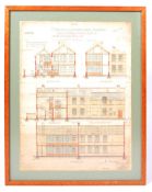 EDWARDIAN HAND DRAWN ARCHITECTURAL PLANS
