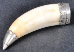 18TH CENTURY GEORGE III MARINE IVORY SNUFF CONTAINER