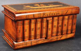 19TH CENTURY ITALIAN SORENTO WARE PUZZLE BOX