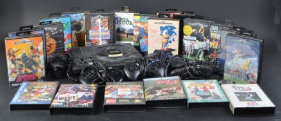 RETRO GAMING - SEGA MEGA DRIVE CONSOLE, CONTROLLERS & GAMES