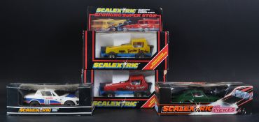 COLLECTION OF X4 HORNBY SCALEXTRIC SLOT CAR RACING CARS