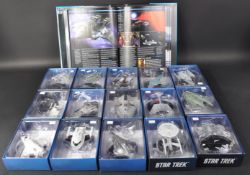 STAR TREK - COLLECTION OF X15 EAGLE MOSS STAR TREK SHIPS & MAGAZINES