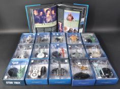 STAR TREK - COLLECTION OF X15 EAGLE MOSS STAR TREK SHIPS & MAGAZINES