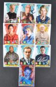 DOCTOR WHO - SERIES 1-4 - AUTOGRAPHED OFFICIAL TRADING CARDS