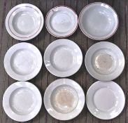COLLECTION OF ASSORTED ORIGINAL NAZI GERMAN PLATES / BOWLS
