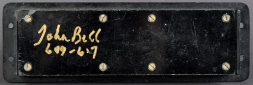 ORIGINAL WWII JOHN BELL SIGNED LANCASTER BOMBER FUSE BOX