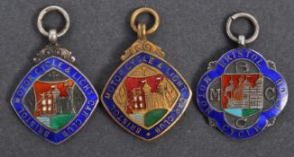 THREE BRISTOL MOTORCYCLE CLUB MEDALS