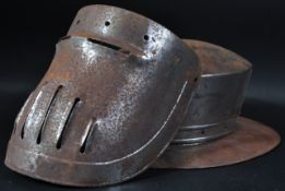 ORIGINAL EXCALIBUR MOVIE TWO PIECE STEEL HELMET PROP
