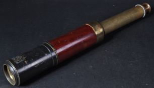 19TH CENTURY VICTORIAN TWO DRAW TELESCOPE