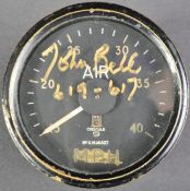 ORIGINAL WWII JOH BELL SIGNED AIR SPEED GAUGE