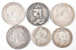 COLLECTION OF 19TH CENTURY CROWNS