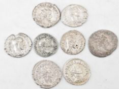 COLLECTIONOF EIGHT ROMAN IMPERIAL AND REPUBLIC COINS