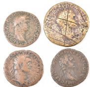 FOUR ROMAN IMPERIAL COINS FROM THE REIGN OF DOMITIAN