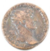 SECOND CENTURY ROMAN BRASS DUPONDIUS COIN - EMPEROR HADRIAN