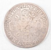 CHARLES II 1671 SILVER CROWN