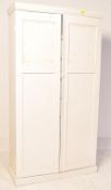 20TH CENTURY PAINTED DOUBLE DOOR WARDROBE