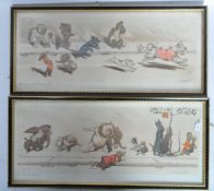 BORIS O'KLEIN - DIRTY DOGS OF PARIS - PAIR OF SIGNED PRINTS