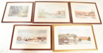 MICHAEL BARNFATHER (1934-) - FIVE LIMITED EDITION PRINTS