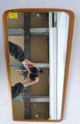 MID CENTURY RETRO ATOMIC STYLE TEAK WALL MIRROR