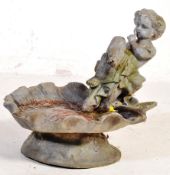 VINTAGE 20TH CENTURY LEAD BIRD BATH