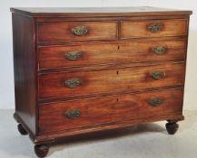 19TH CENTURY VICTORIAN MAHOGANY CHEST OF DRAWERS