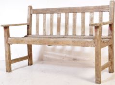 VINTAGE 20TH CENTURY TEAK WOOD GARDEN BENCH